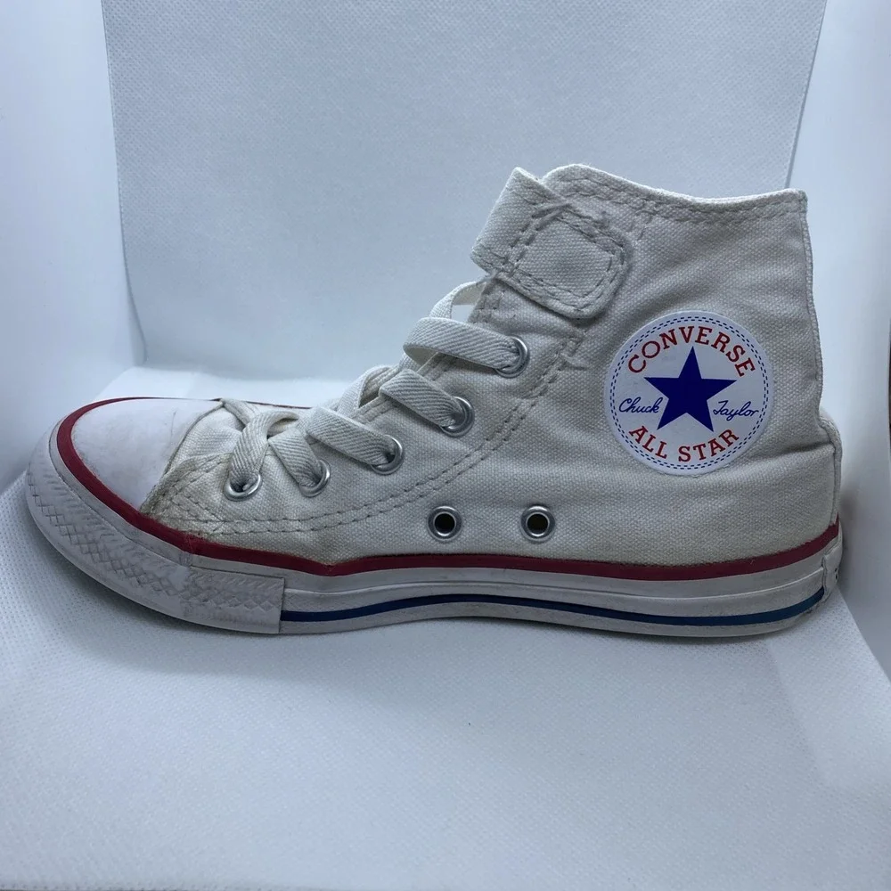 Converse Chuck Taylor All Star White High Top Platform Sneakers Youth Size 13